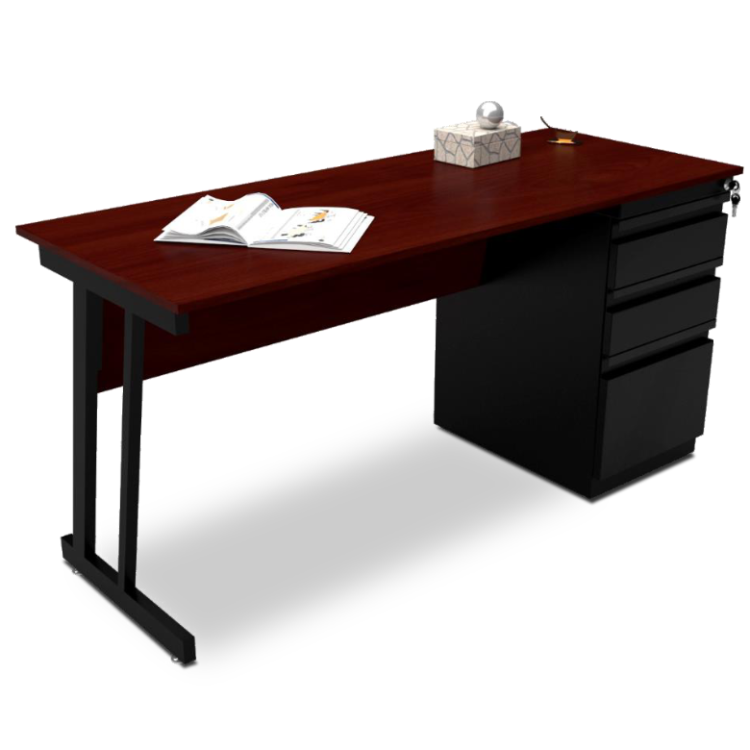 Escritorio sencillo con pedestal Linea Ecko 120x60x75