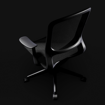 Silla operativa Rainb negra - Imagen 2