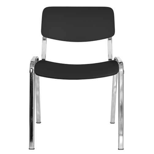 Silla de visita Milk cromada