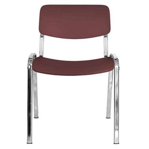 Silla de visita Milk cromada - Imagen 2