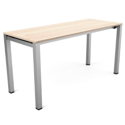 Escritorio recto de 150 x 60 cms silver